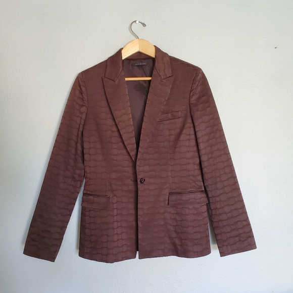 Elie Tahari Square Stitch Blazer Size 10 - Picture 2 of 10